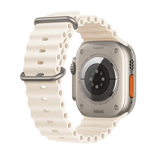 Techsuit kaiš W038 za Apple Watch 49mm / 46mm / 45mm / 44mm / 42mm Series, Bela