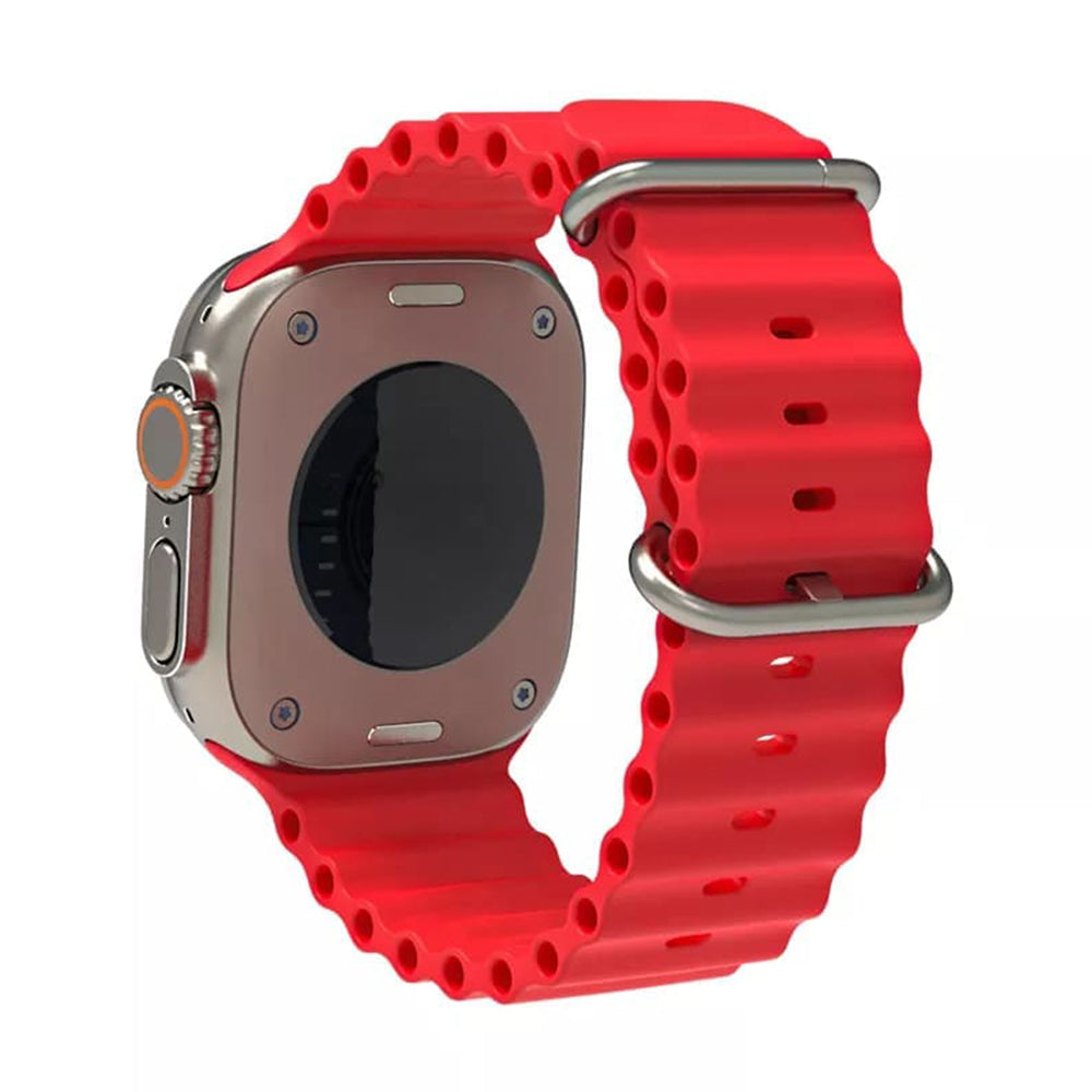 Kaiš Techsuit W038 za Apple Watch 49mm / 46mm / 45mm / 44mm / 42mm serije, Tamno crvena