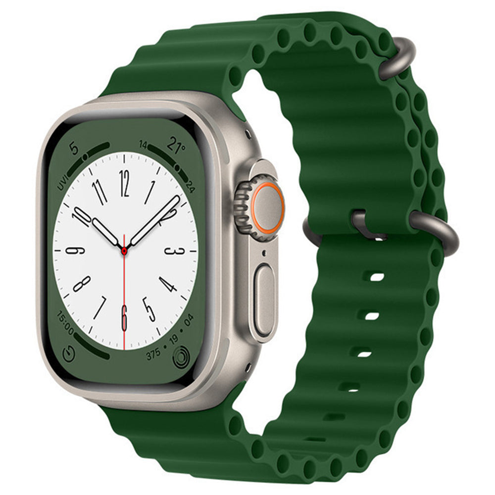 Kaiš Techsuit W038 za Apple Watch 49mm / 46mm / 45mm / 44mm / 42mm serije, Tamno zelena