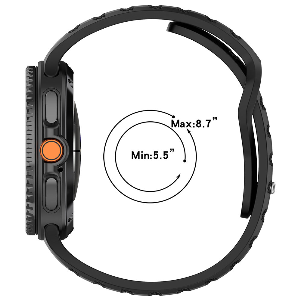 Kaiš Techsuit W050 za Samsung Galaxy Watch 8 Classic / Watch8 44mm / Watch 8 40mm, Sivi