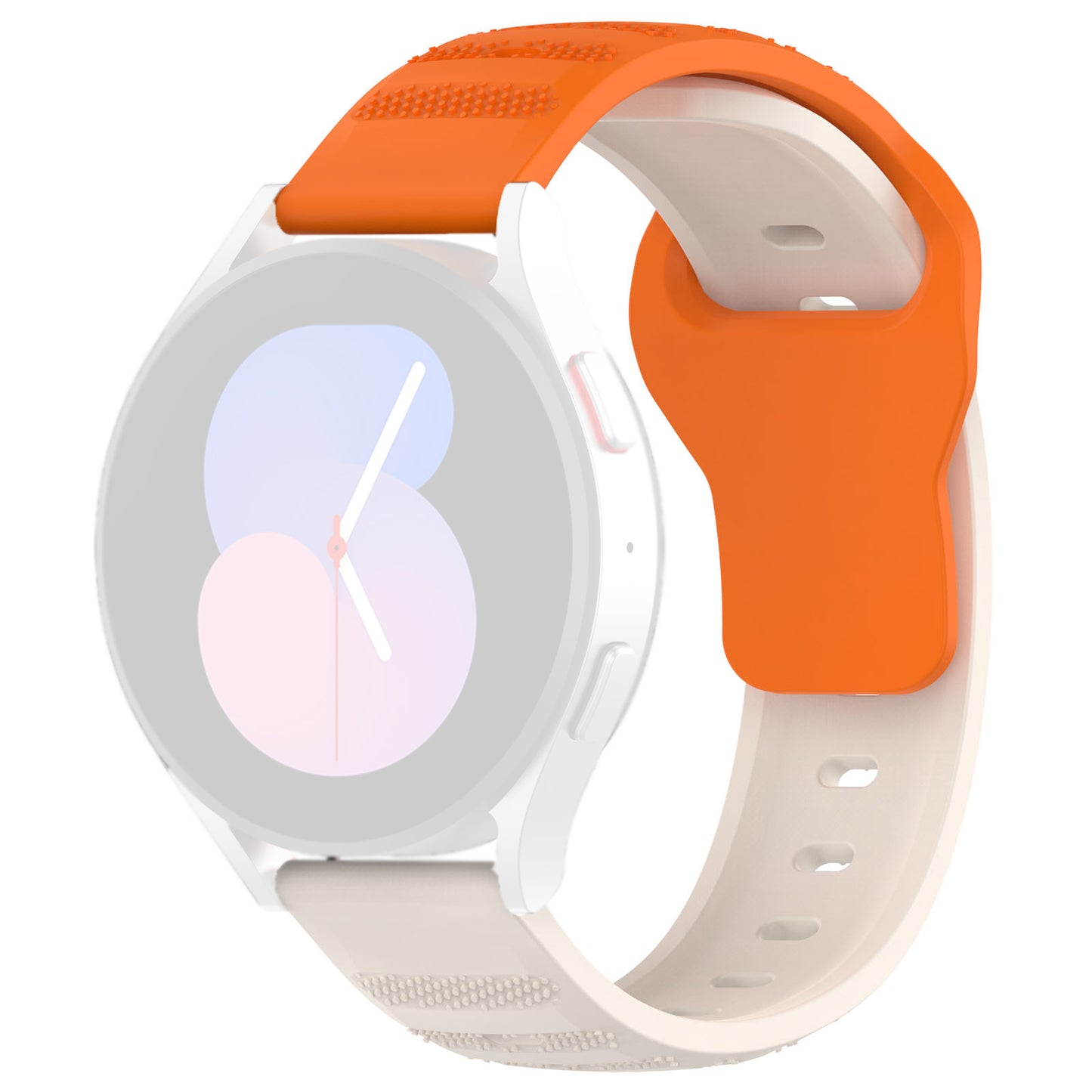 Kaiš Techsuit W050 za Samsung Galaxy Watch / Huawei Watch Series, Bež Narandžasta