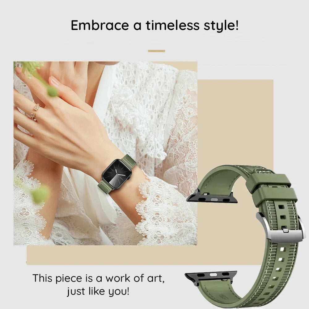 Kaiš Techsuit W051 za Apple Watch 42mm / 41mm / 40mm / 38mm serije, Crni