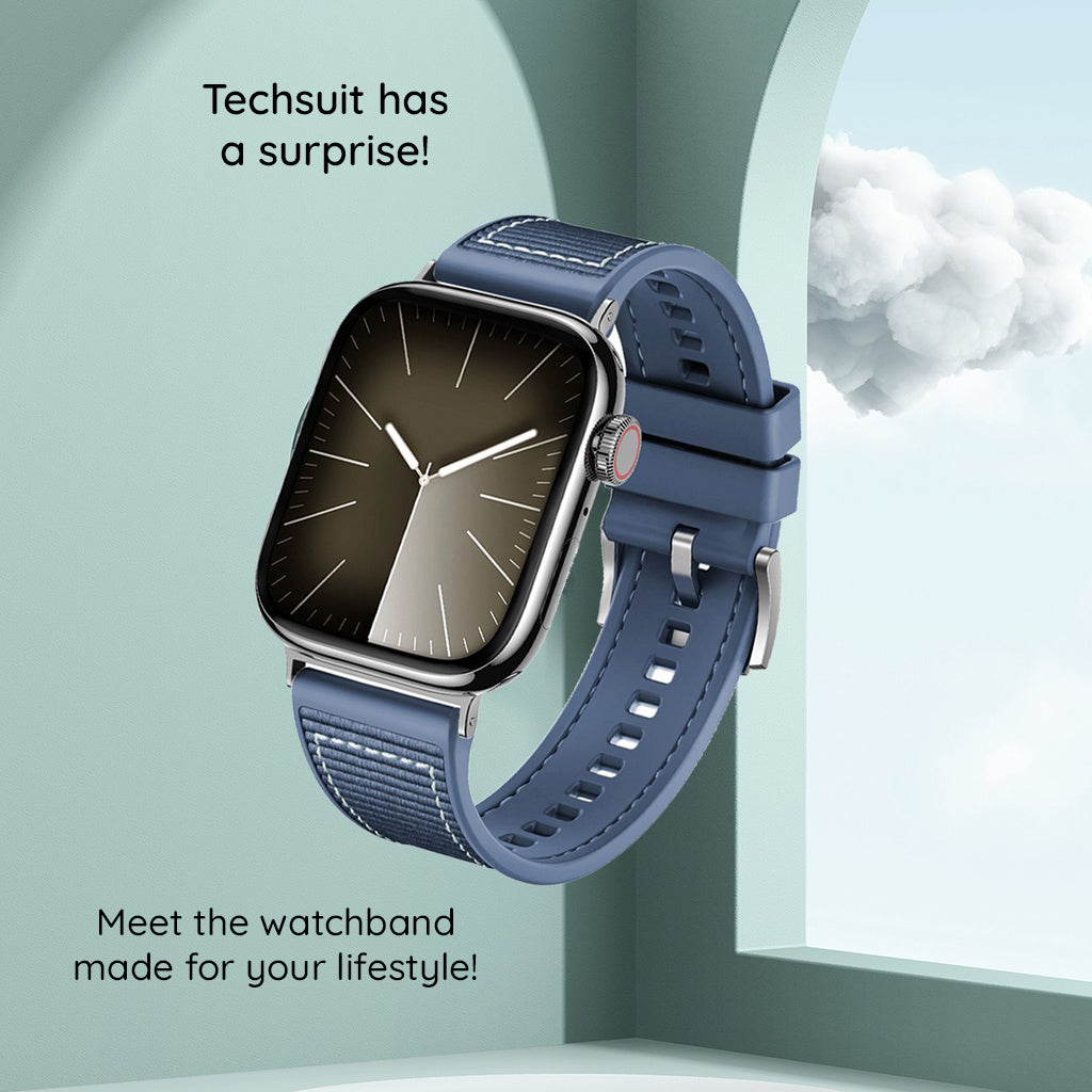 Kaiš Techsuit W051 za Apple Watch 42mm / 41mm / 40mm / 38mm serije, Crni