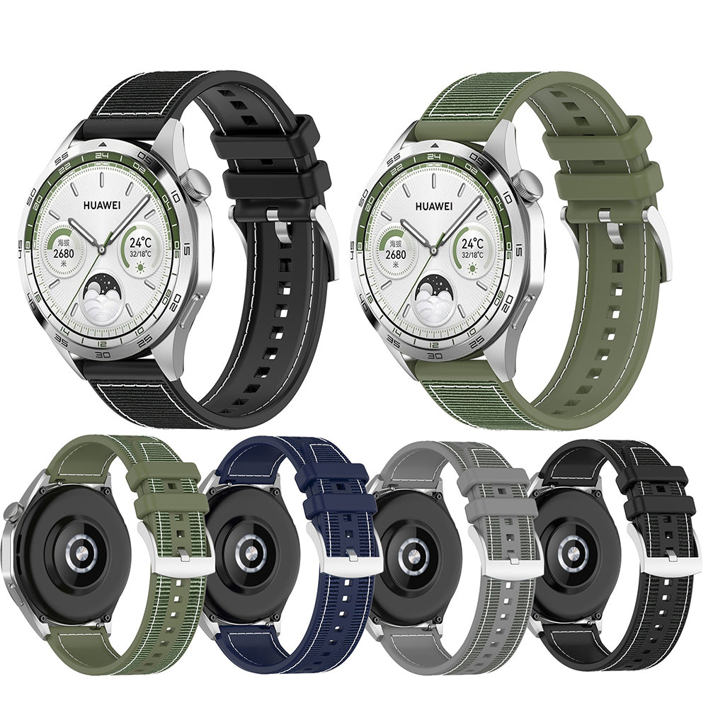 Kaiš Techsuit W051 za Huawei Watch / Xiaomi Watch Series, 22mm, Tamnoplava