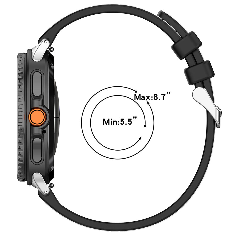 Kaiš Techsuit W051 za Samsung Galaxy Watch8 / Watch8 Classic Series, Crna