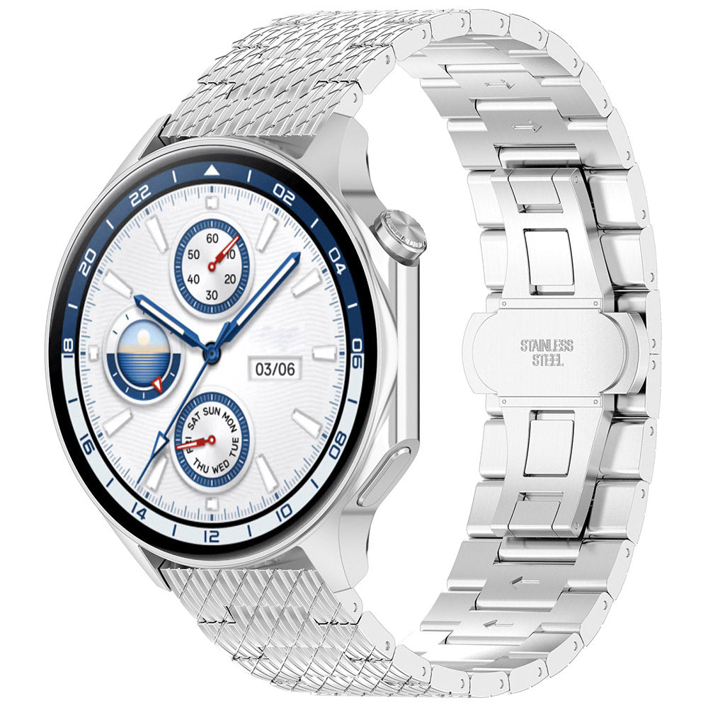 Kaiš Techsuit W052 za Samsung Galaxy Watch / Huawei Watch Series, 20mm, Srebrni