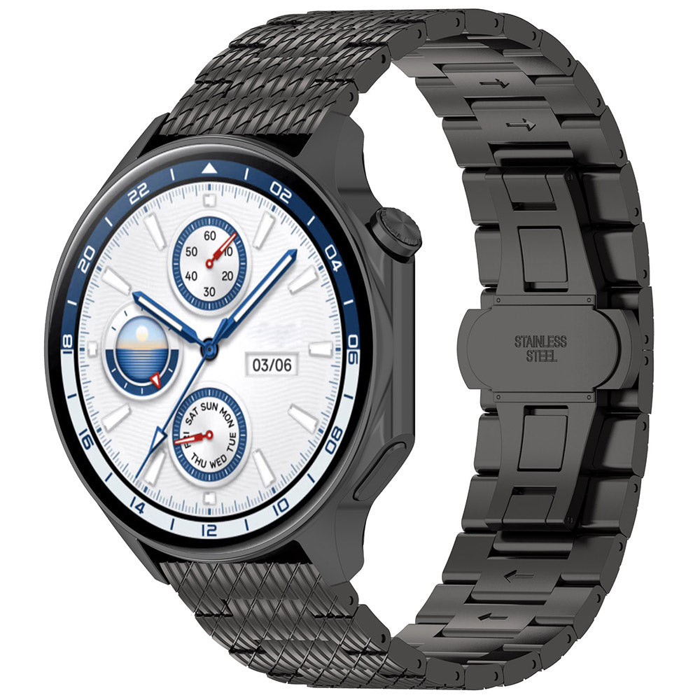 Curea Techsuit W052 za Samsung Galaxy Watch / Huawei Watch Series, 20mm, Crna