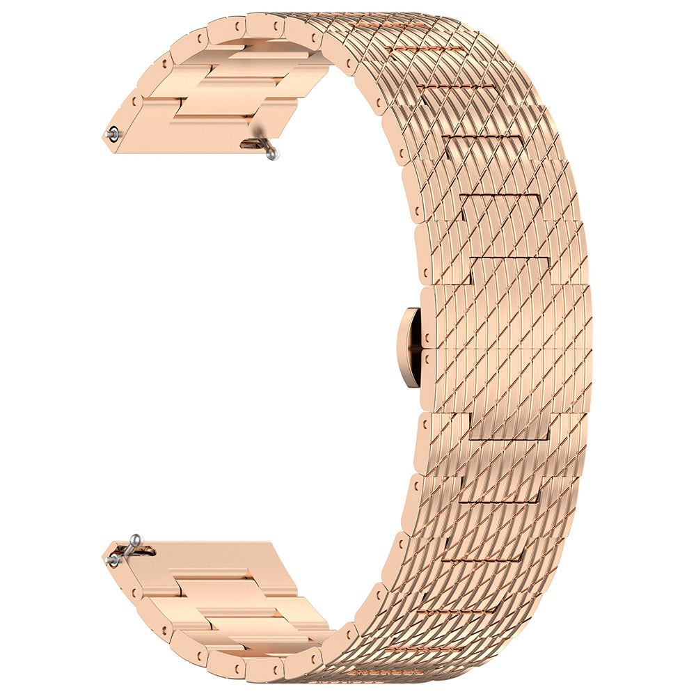 Curea Techsuit W052 za Samsung Galaxy Watch / Huawei Watch Series, 20mm, Roze Zlato