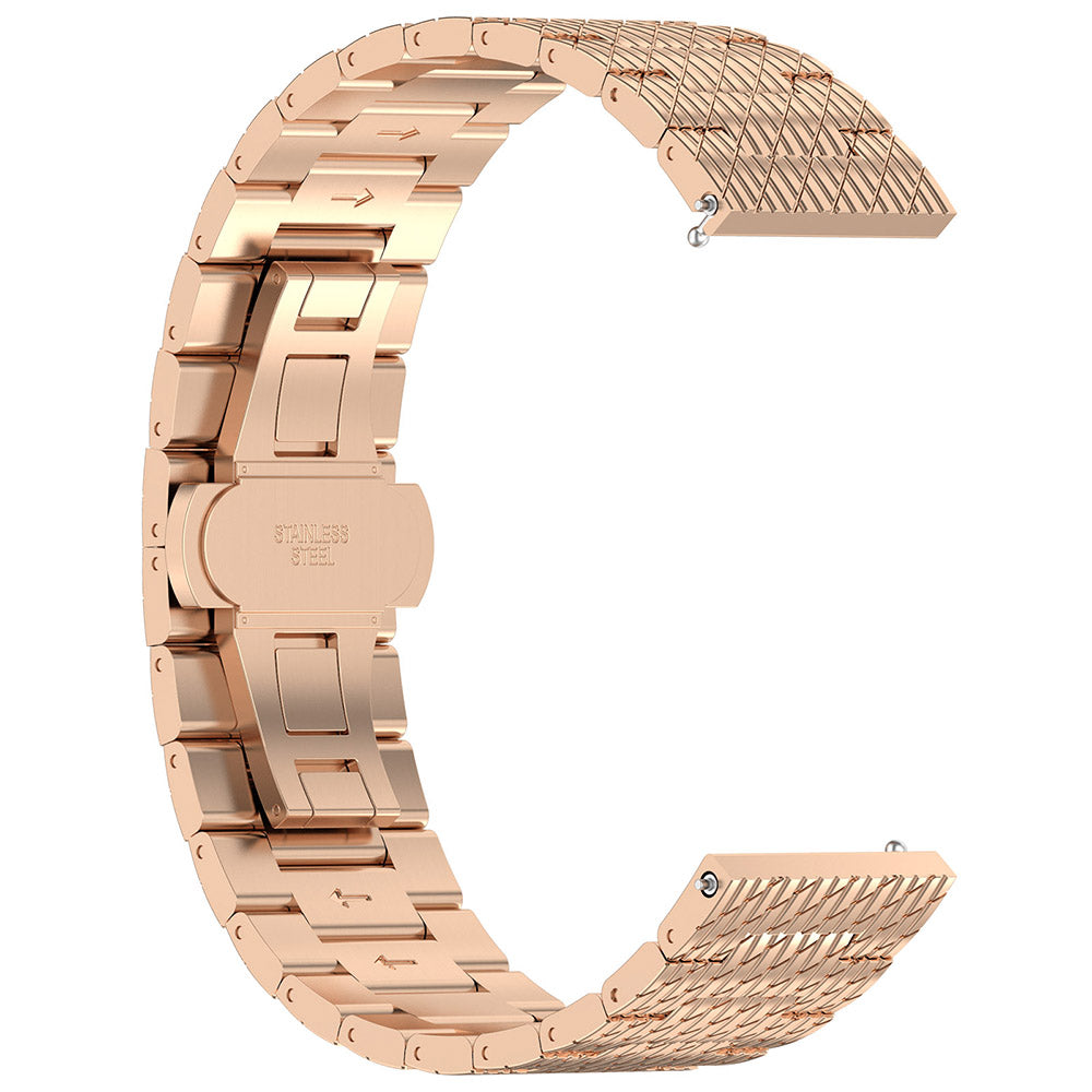 Curea Techsuit W052 za Samsung Galaxy Watch / Huawei Watch Series, 20mm, Roze Zlato