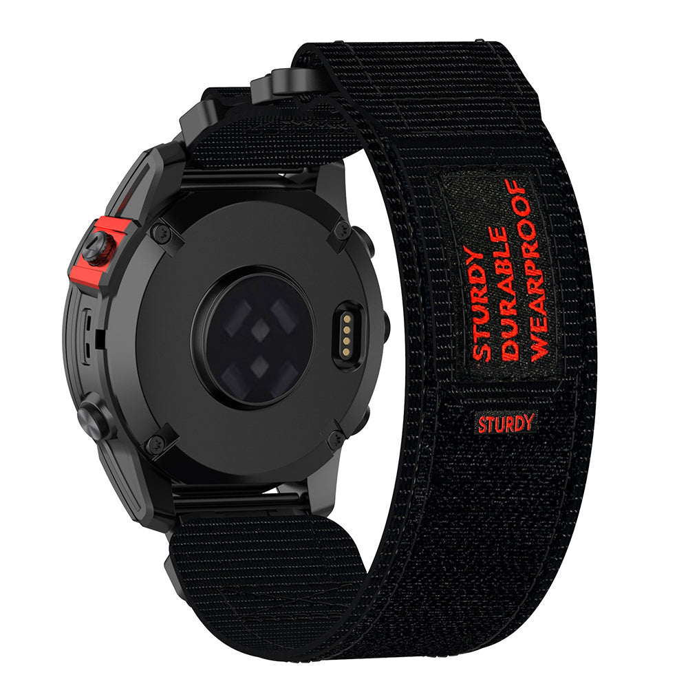 Curea Techsuit W057 za Garmin Watch Fenix / Forerunner Series, 22mm, Crna