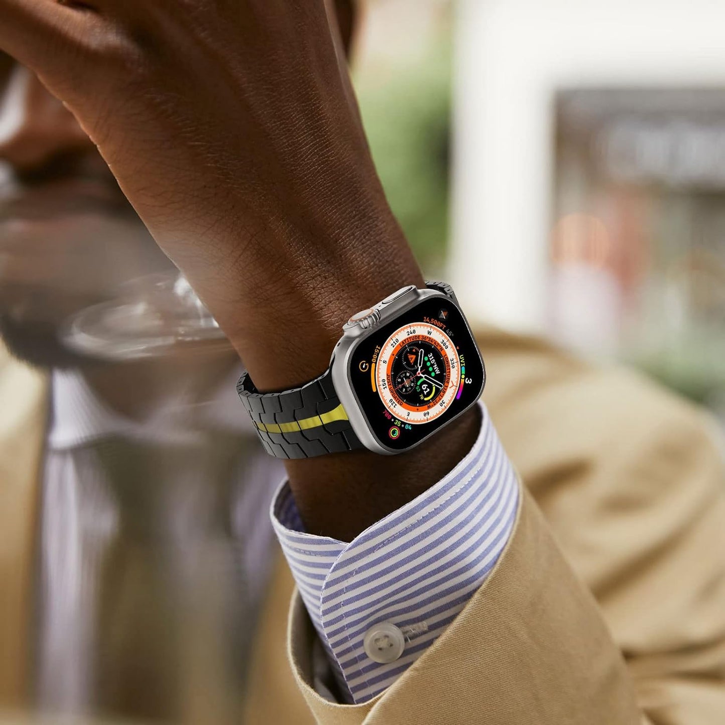 Kaiš Techsuit W063 za Apple Watch 49mm / 46mm / 45mm / 44mm / 42mm serije, Sivi