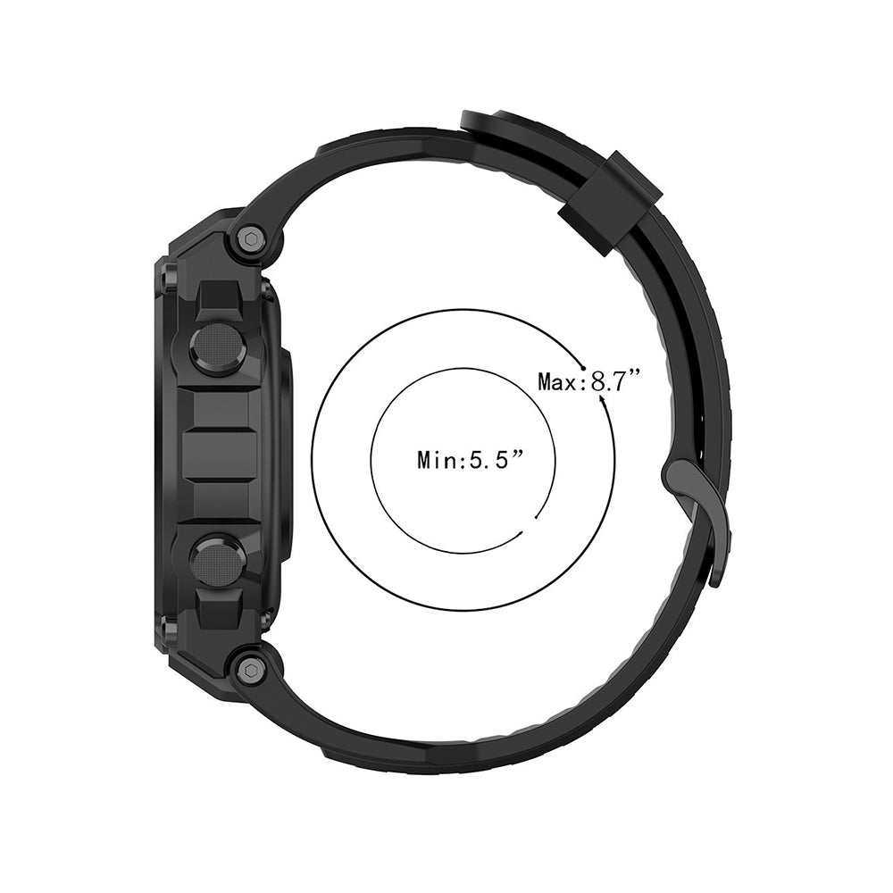 Kaiš Techsuit W067 za Amazfit T-Rex Pro / T-Rex, Crni