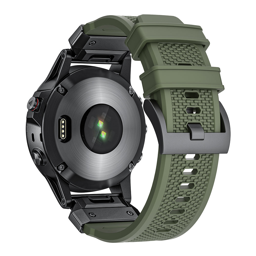 Kaiš Techsuit W068 za Garmin Watch Fenix / Forerunner / Approach Series, 22mm, Crno Zeleni