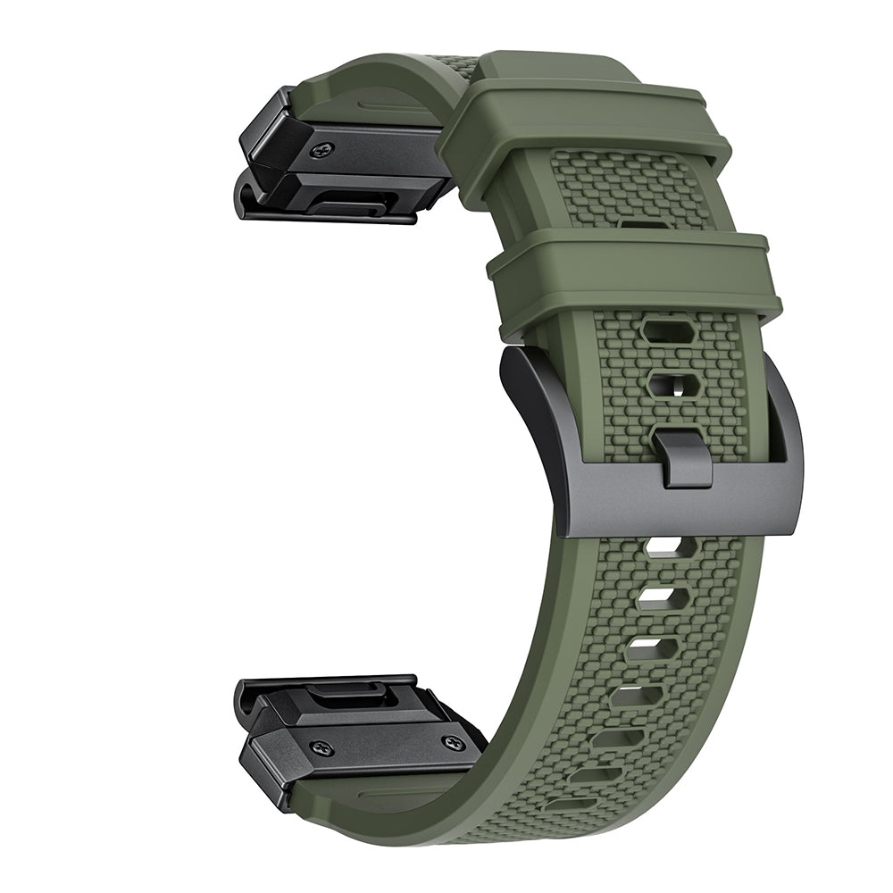 Kaiš Techsuit W068 za Garmin Watch Fenix seriju, 26mm, Crno-narandžasti