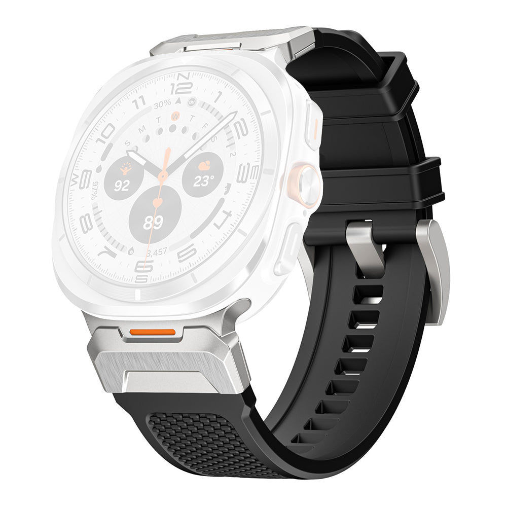 Kaiš Techsuit W068 za Samsung Galaxy Watch Ultra, Crno-Srebrni