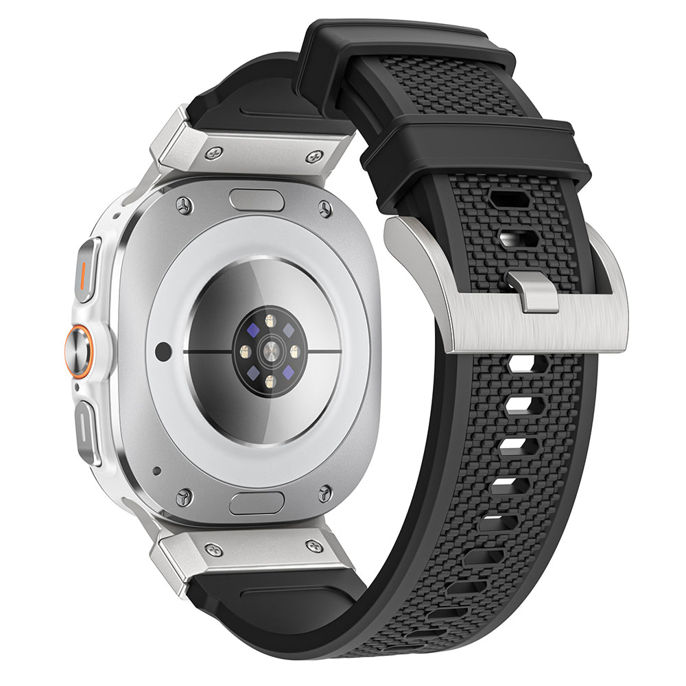 Kaiš Techsuit W068 za Samsung Galaxy Watch Ultra, Crno-Srebrni