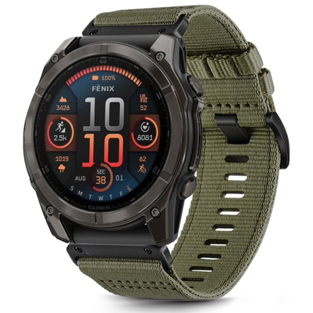 Kaiš Techsuit W070 za Garmin Watch Fenix / Forerunner Series, 22mm, Tamno Zelen