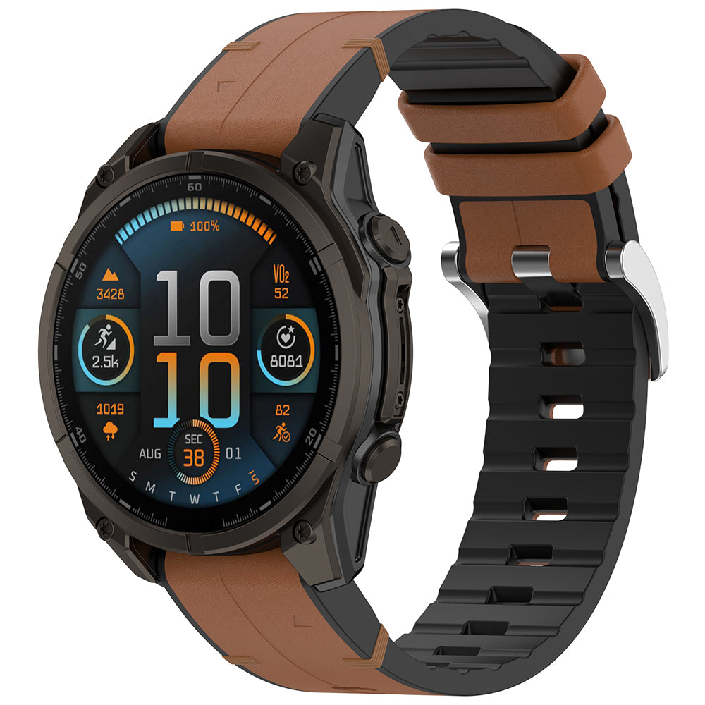 Kaiš Techsuit W071 za Garmin Watch Fenix / Forerunner Series, 22mm, Braon
