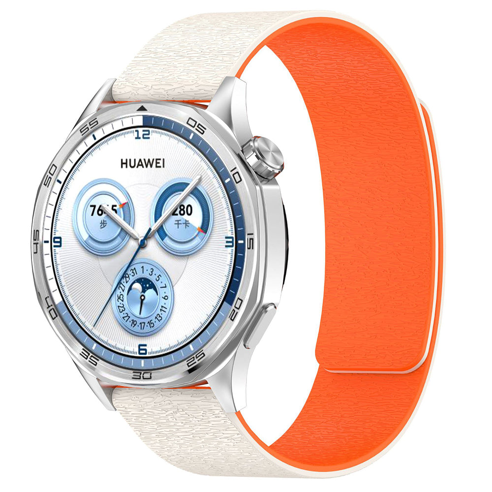 Kaiš Techsuit W074 za Huawei Watch / Garmin Watch seriju, 18mm, Bež Narandžasta
