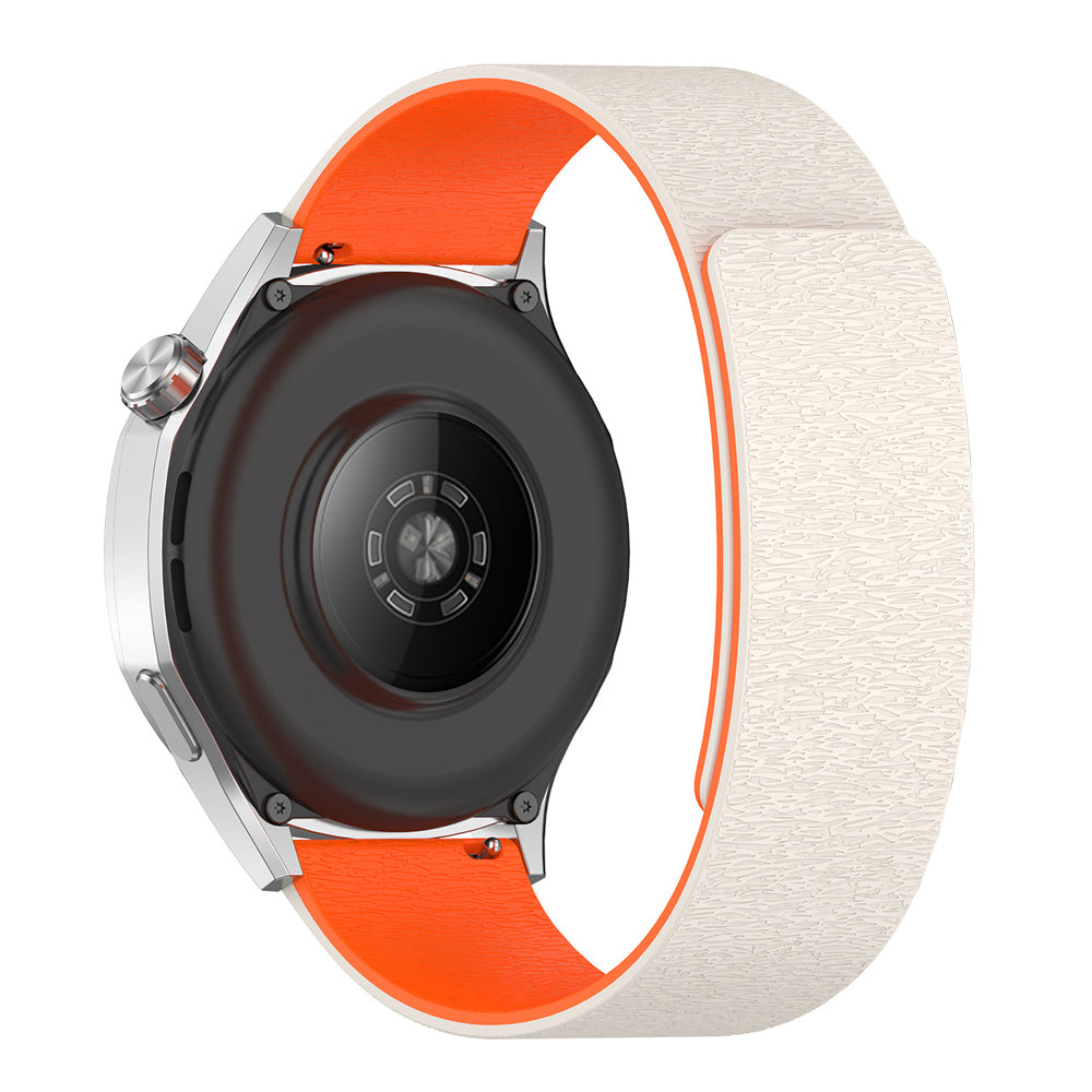 Kaiš Techsuit W074 za Huawei Watch / Garmin Watch seriju, 18mm, Crno-Narandžasti