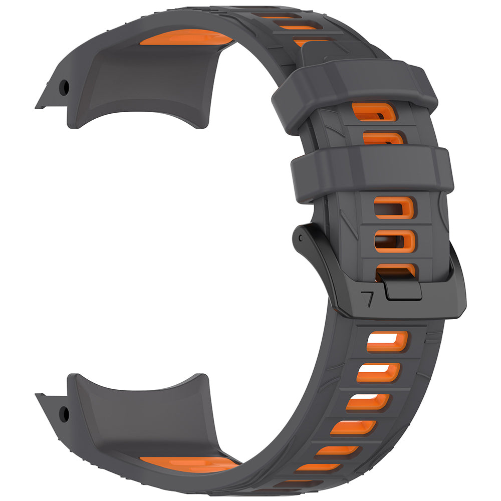 Kaiš Techsuit W077 za Garmin Instinct 3 45mm Solar / Instinct 3 45mm, Sivo Narandžasti