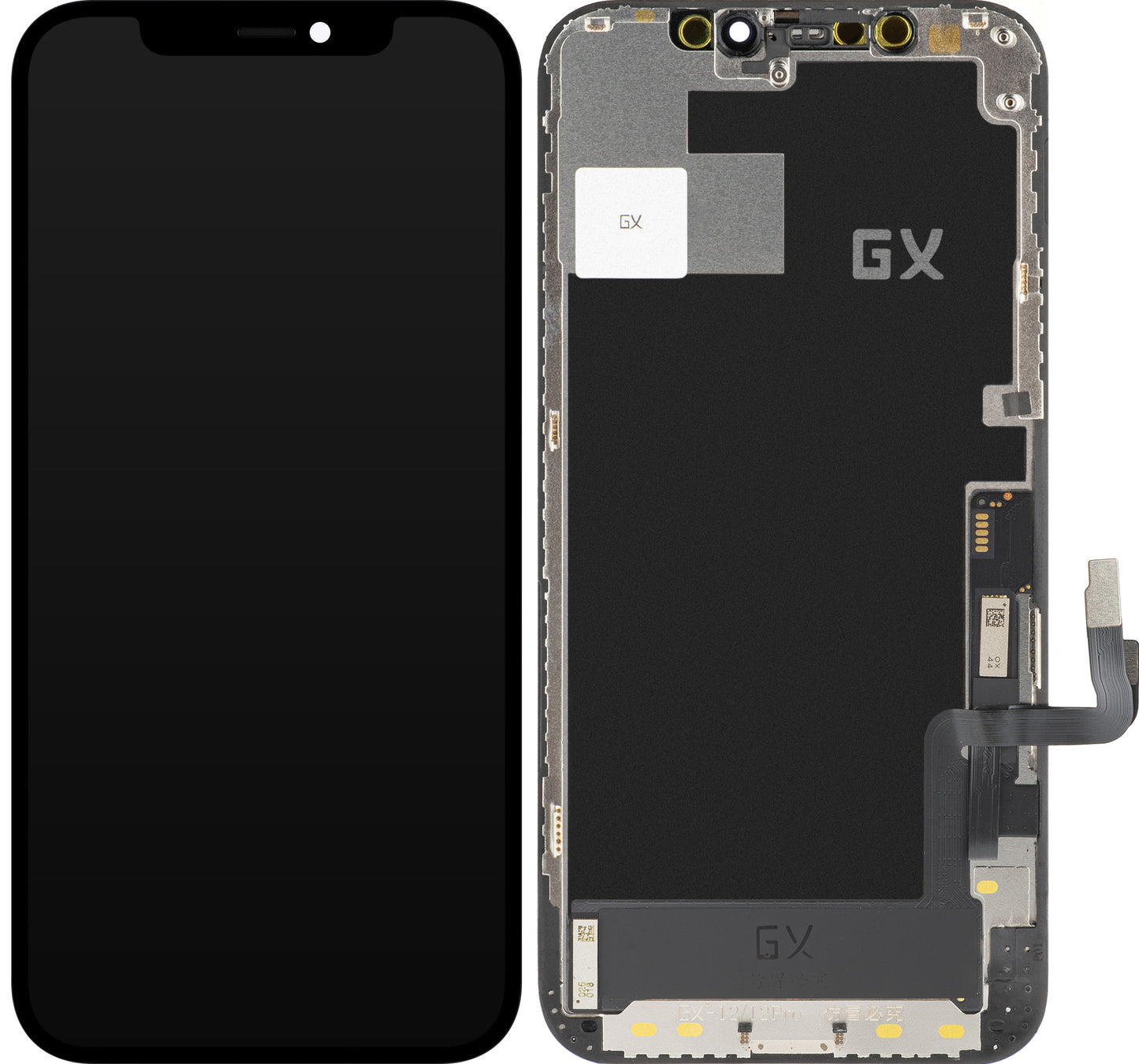 Display sa Touchscreenom GX za Apple iPhone 12 / 12 Pro, sa Ramom, OLED IC Movable verzija, Crni