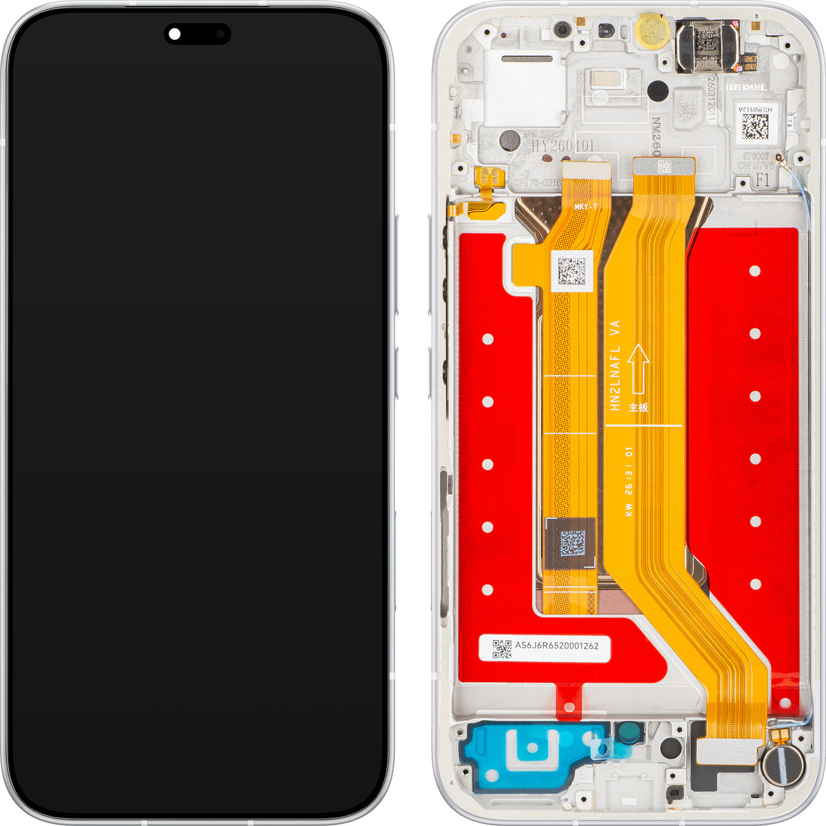 Ekran sa ekranom osetljivim na dodir Honor 600e / 600 Lite, sa ramom, siva (Velvet Grey), servisni paket 0235ASUM