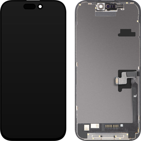 Display sa ekranom osetljivim na dodir JK za Apple iPhone 16 Pro, sa ramom, verzija LCD In-Cell IC Movable, crna