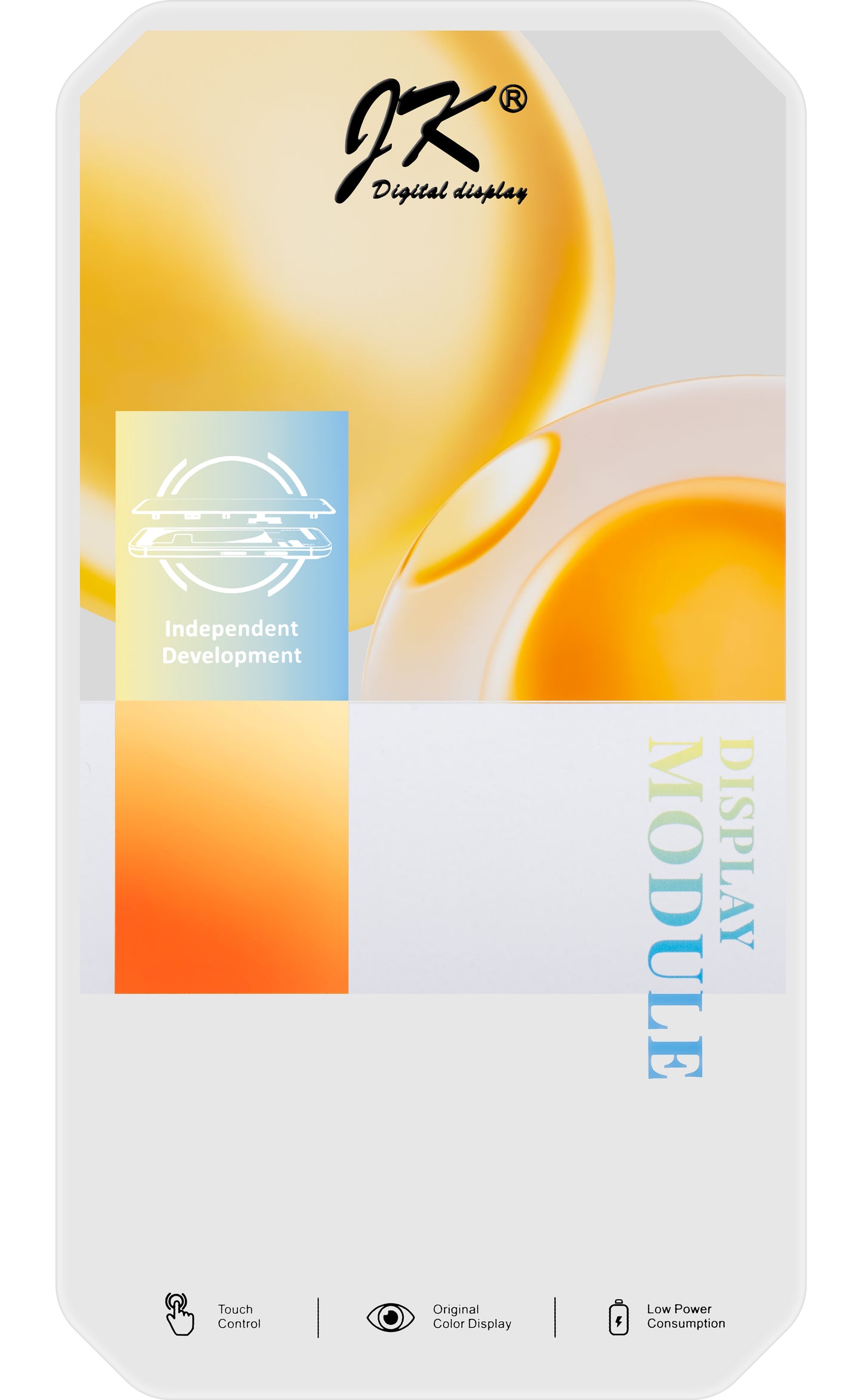 Display sa Touchscreenom JK za Apple iPhone 14 Pro Max, sa Ramom, LCD In-Cell IC Movable verzija, Crni