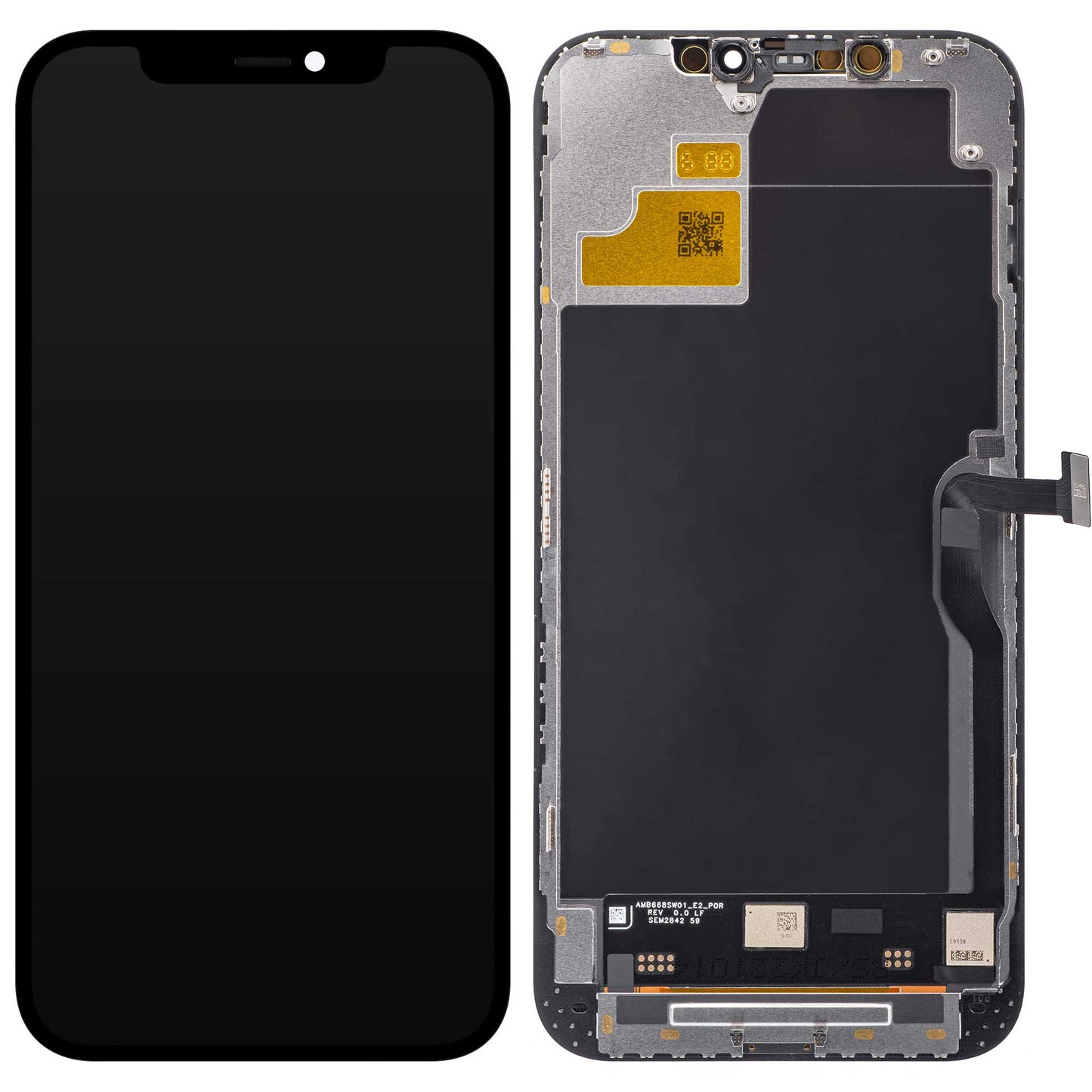 Display sa Touchscreenom JK za Apple iPhone 12 Pro Max, sa Ramom, LCD In-Cell Verzija, Crni