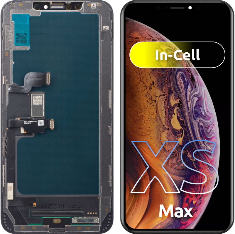 Display sa Touchscreenom JK za Apple iPhone XS Max, sa Ramom, LCD In-Cell Verzija, Crni