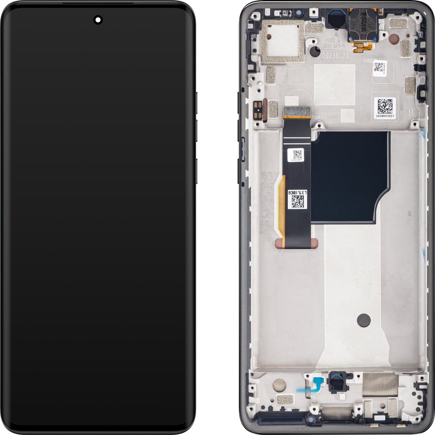 Display sa Touchscreen-om Motorola Edge 40 Neo, sa Ramom, Verzija L3, Crna, Service Pack 5D68C23158