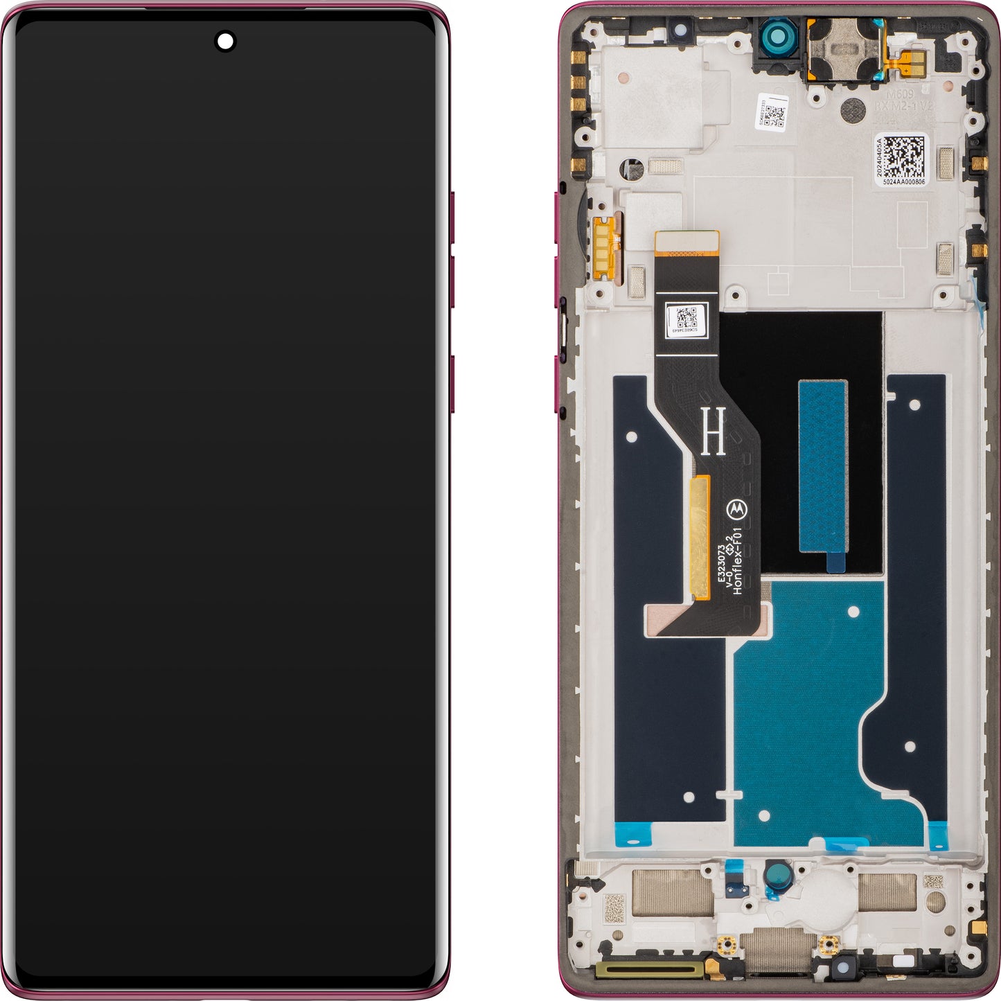 Display sa Touchscreen-om Motorola Edge 50 Fusion, sa Ramom, Roze (Hot Pink), Service Pack 5D68C24360