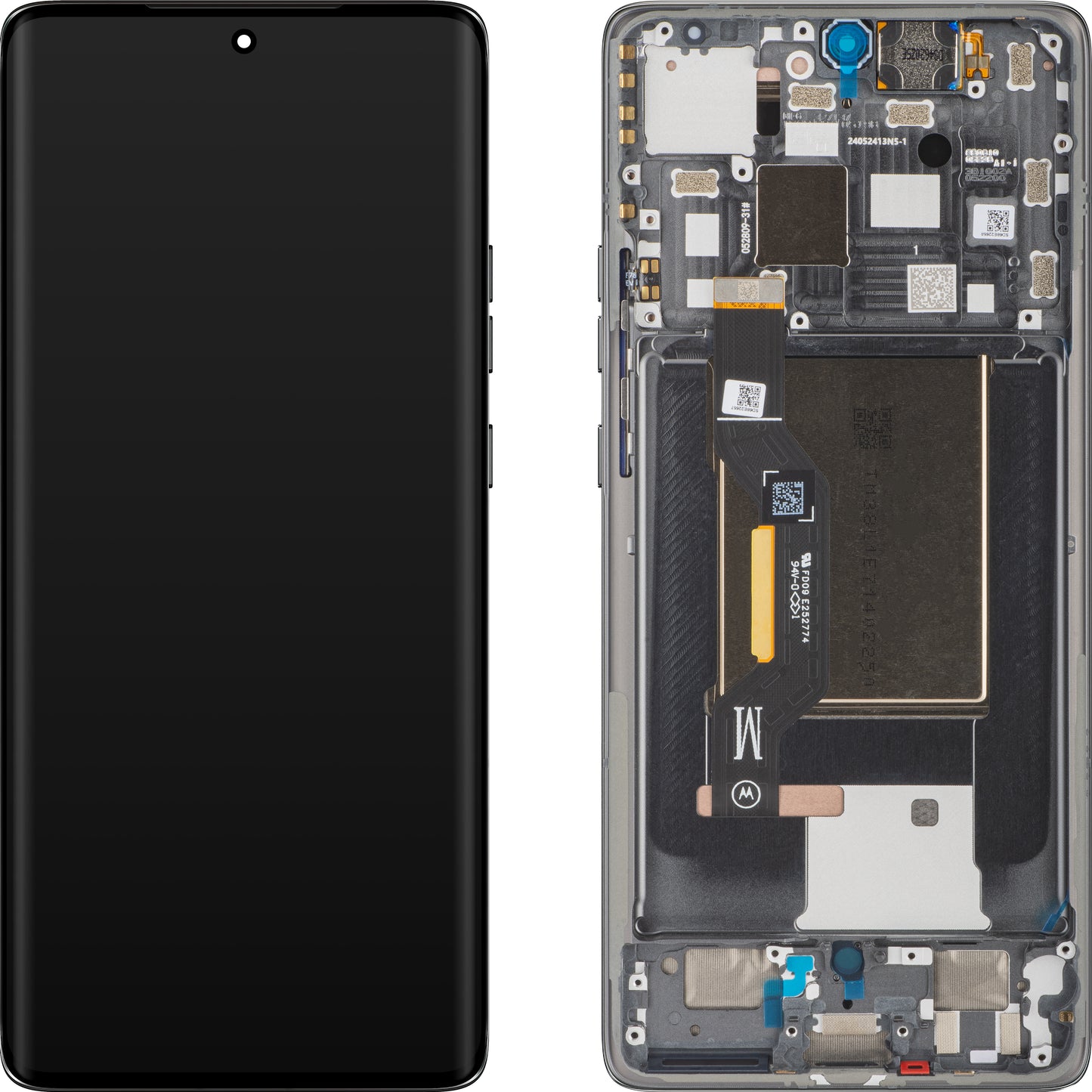 Display sa ekranom osetljivim na dodir Motorola Edge 50, sa ramom, siva (Koala Gray), obnovljeno 5D68C25135