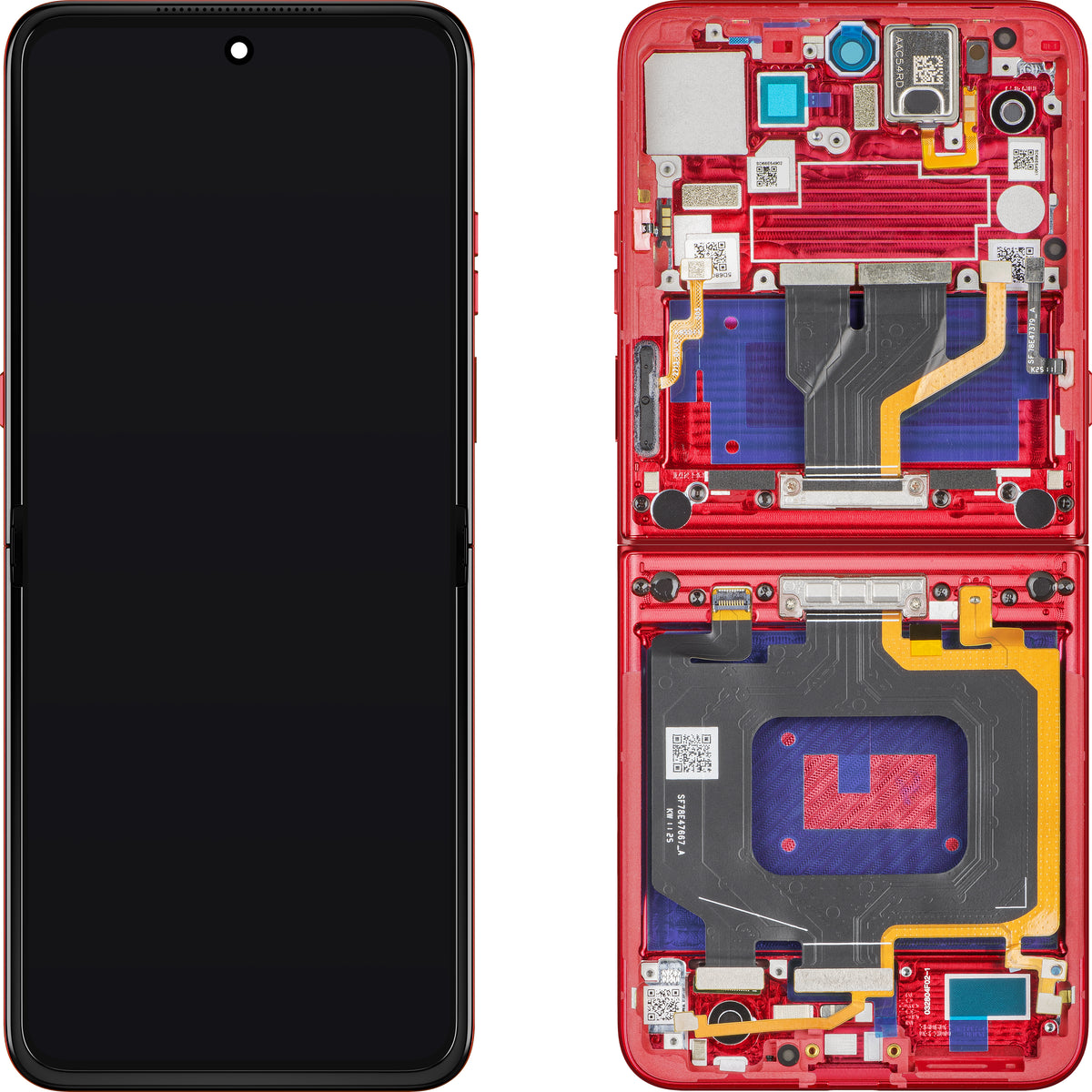 Display sa Touchscreen-om Motorola Razr 60 Ultra, sa Ramom, Pod Inner, Crvena (Rio Red), Service Pack 5D68C30153