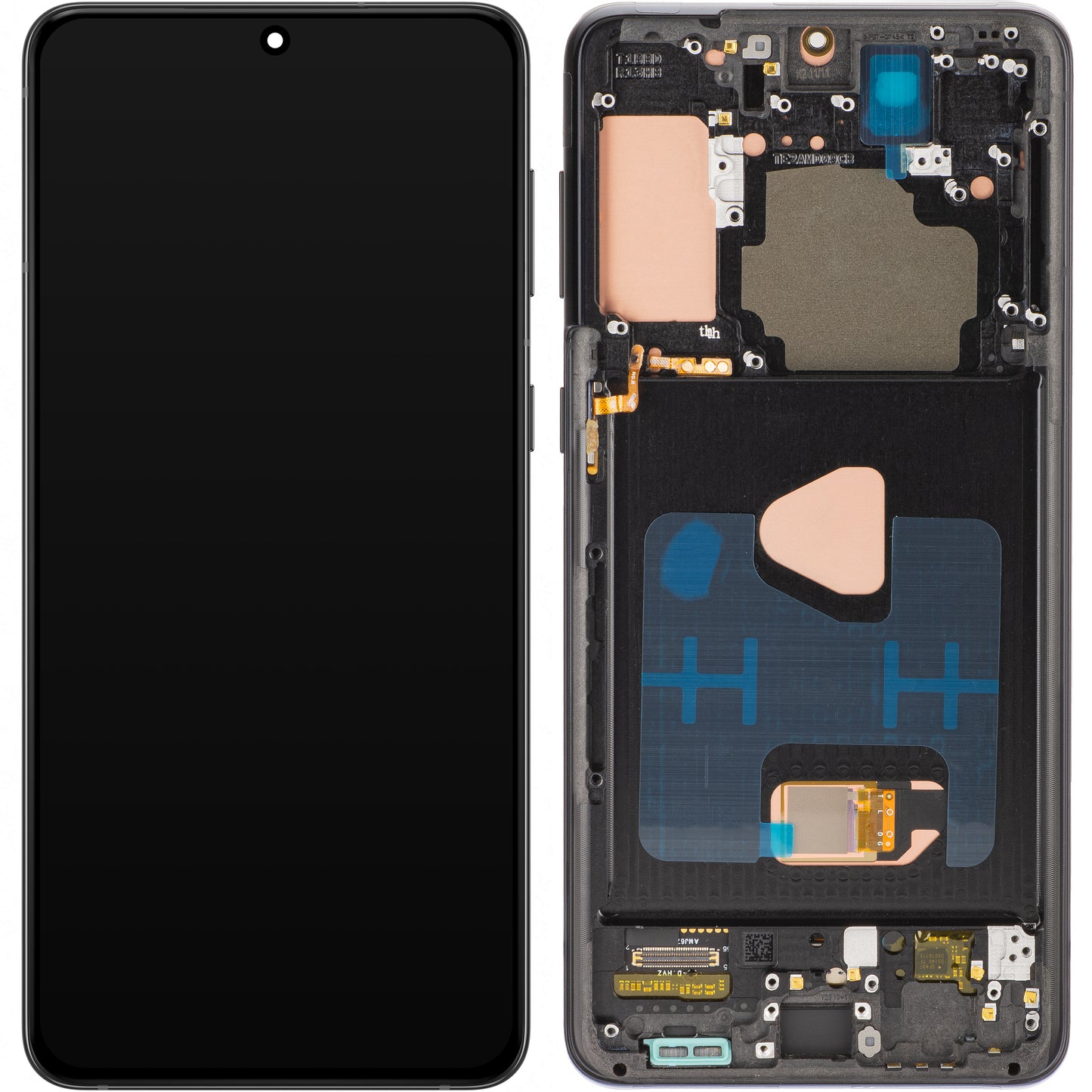 Display sa Touchscreen MP kompatibilan sa Samsung Galaxy S21+ 5G G996, sa Ramom, OLED verzija, Crni