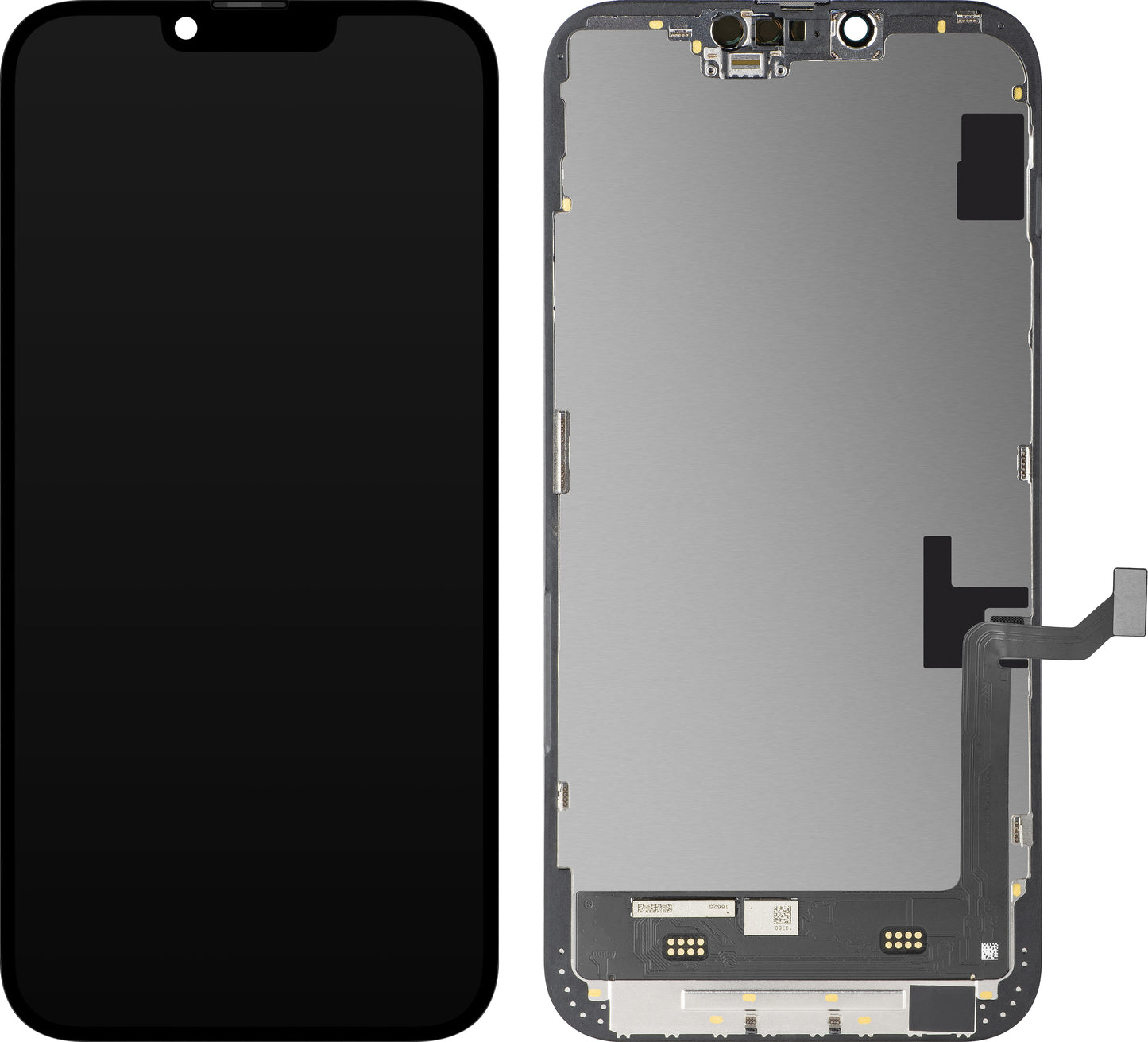 Display sa Touchscreen MP kompatibilan sa Apple iPhone 14 Plus, sa Ramom, Soft OLED FHD IC Movable verzija, Crni