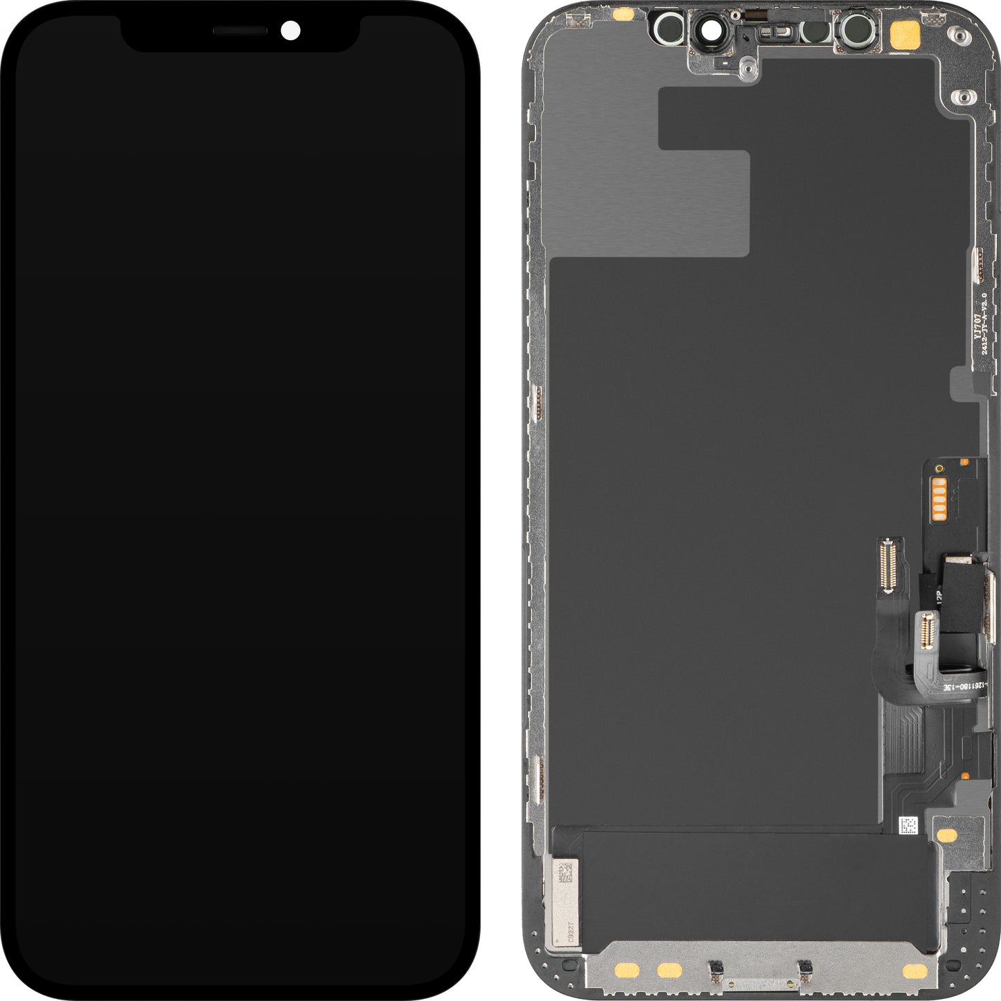 Display sa Touchscreen MP kompatibilan sa Apple iPhone 12 / 12 Pro, sa Ramom, OLED Diagnostic Verzija, Crni