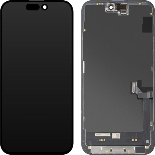 Display sa Touchscreen MP kompatibilan sa Apple iPhone 15 Plus, sa Ramom, Soft OLED FHD Diagnostic verzija, Crni