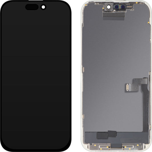 Display sa Touchscreen MP kompatibilan sa Apple iPhone 16 Pro, sa Ramom, OLED FHD Diagnostic verzija, Crni