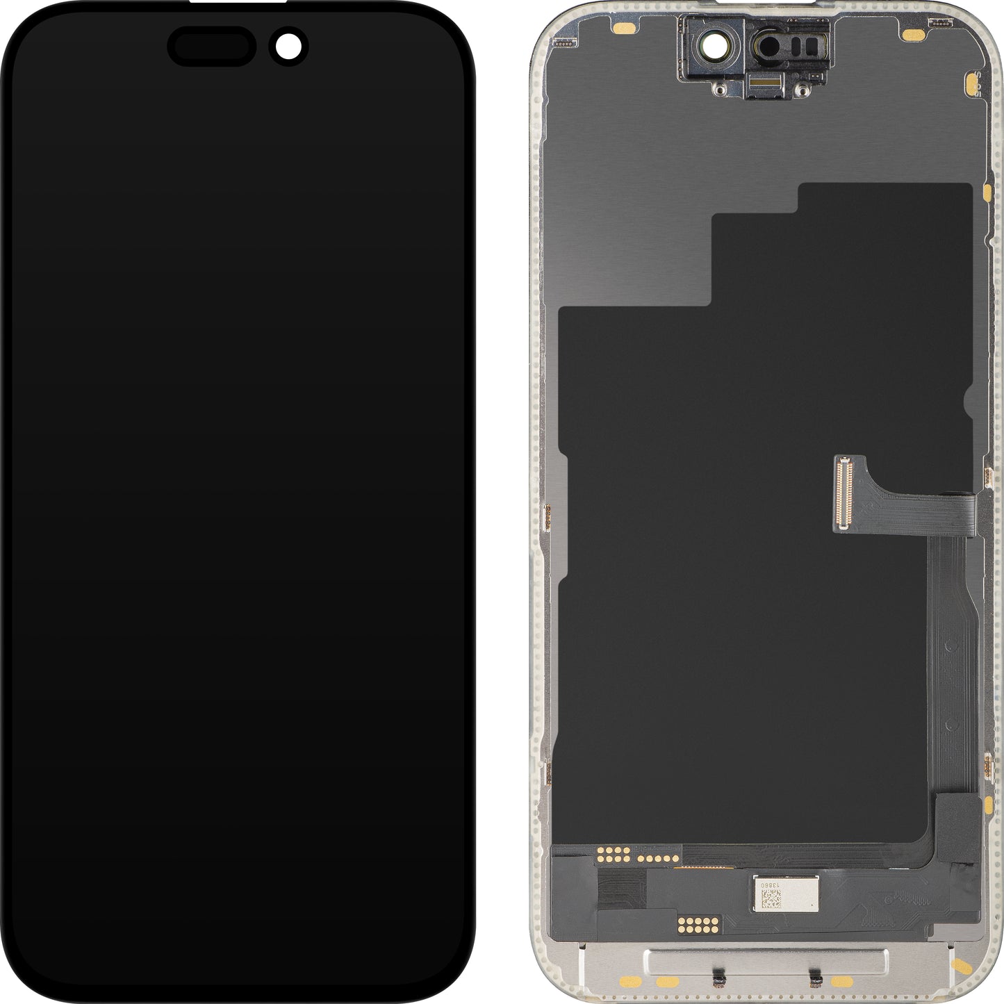 Display sa Touchscreen MP kompatibilan sa Apple iPhone 15 Pro, sa Ramom, OLED FHD Diagnostic verzija, Crni