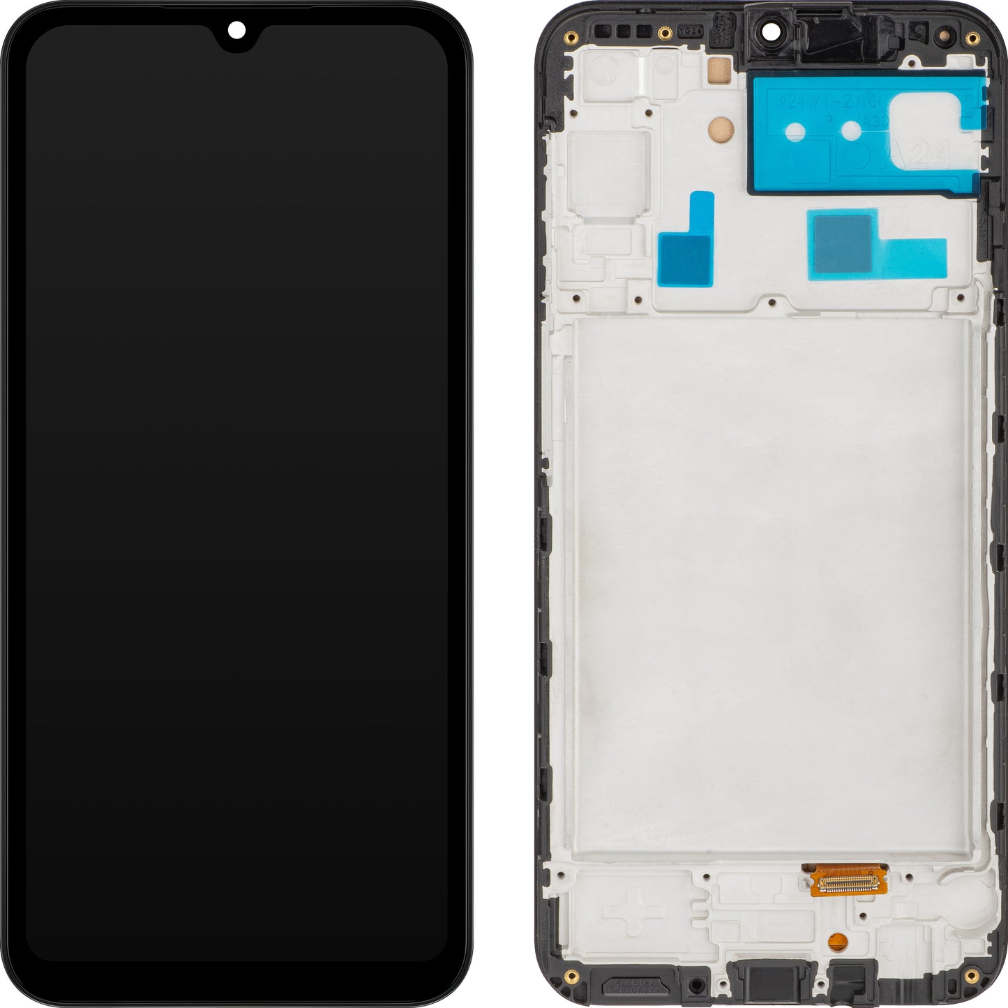 Display sa Touchscreen MP kompatibilan sa Samsung Galaxy A24 4G A245, sa Ramom, Crni, Swap