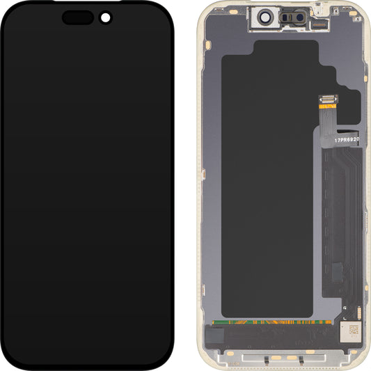 Ekran sa Touchscreen MP kompatibilan sa Apple iPhone 17 Pro, sa Ramom, Verzija OLED FHD IC Movable, Crna