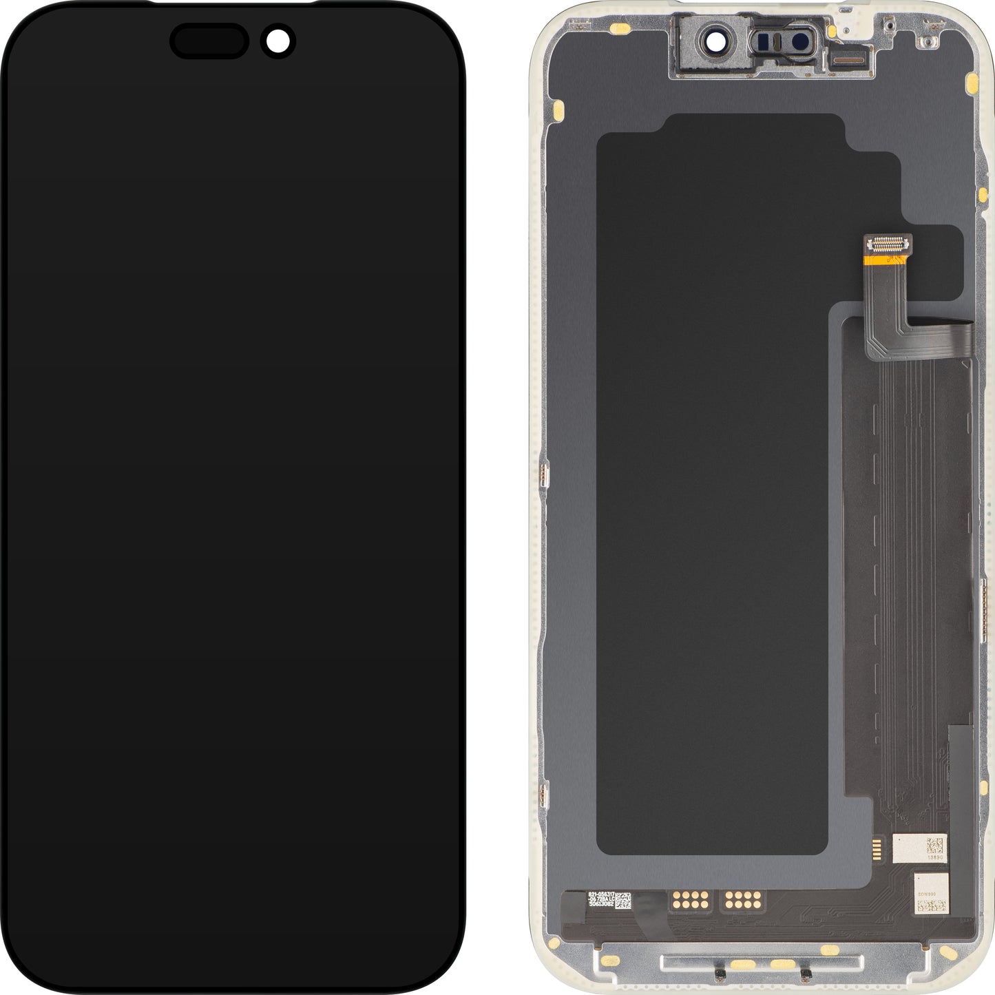 Ekran sa Touchscreen MP kompatibilan sa Apple iPhone 17 Pro Max, sa Ramom, Verzija Soft OLED FHD 120Hz IC Movable, Crna