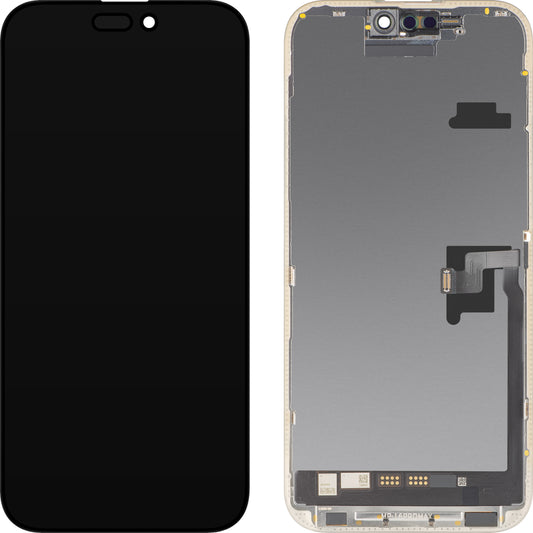Ekran sa Touchscreen MP kompatibilan sa Apple iPhone 16 Pro Max, sa Ramom, Verzija Soft OLED FHD IC Movable, Crna