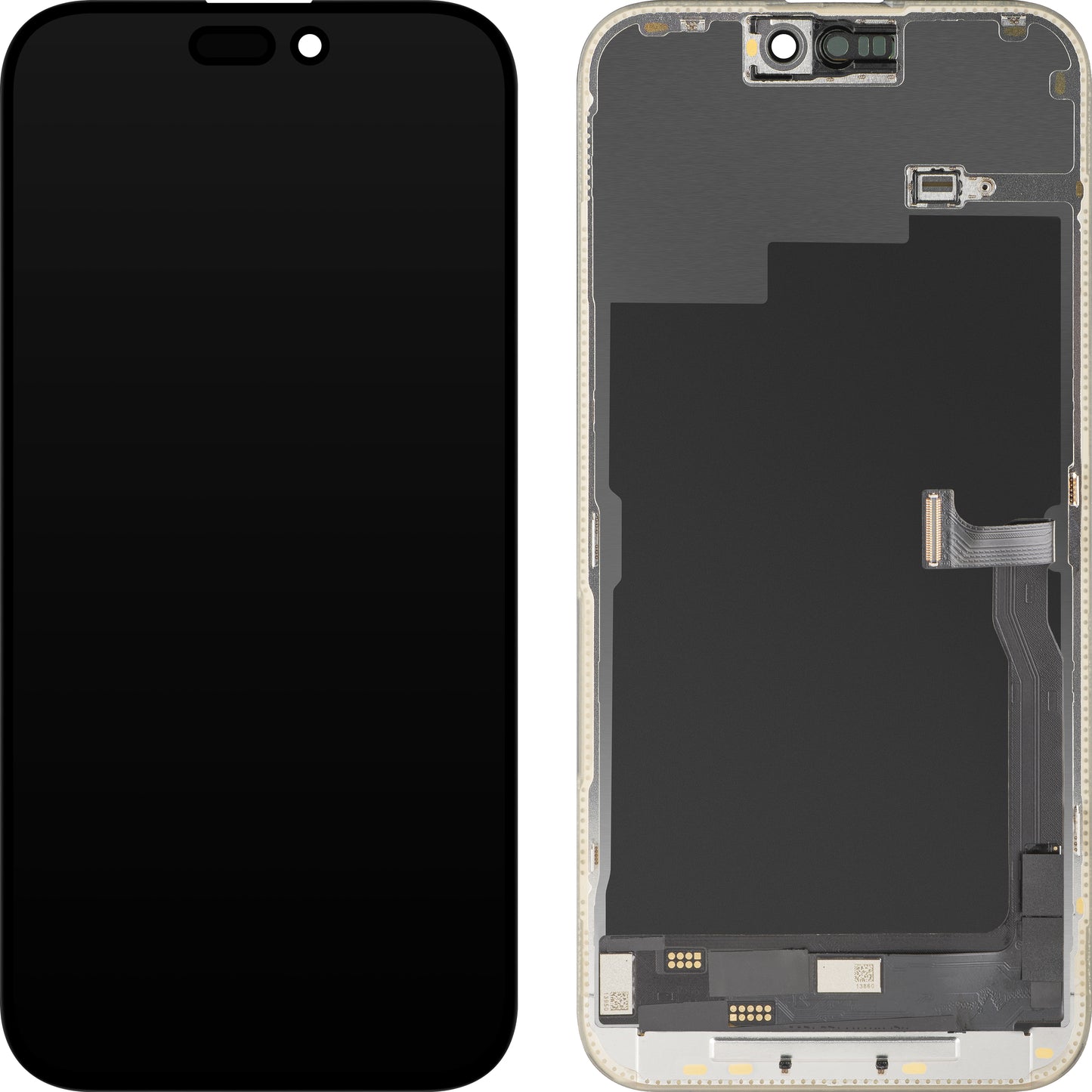 Ekran sa Touchscreen MP kompatibilan sa Apple iPhone 15 Pro Max, sa Ramom, Verzija OLED FHD Dijagnostika, Crna, Prepakovano