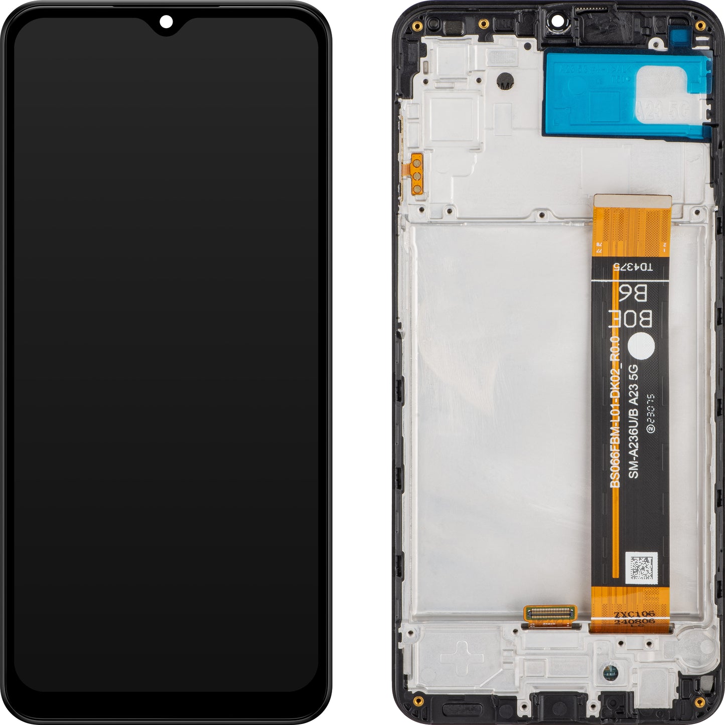 Display sa Touchscreenom MP kompatibilan sa Samsung Galaxy A23 5G A236, sa Ramom, Crni
