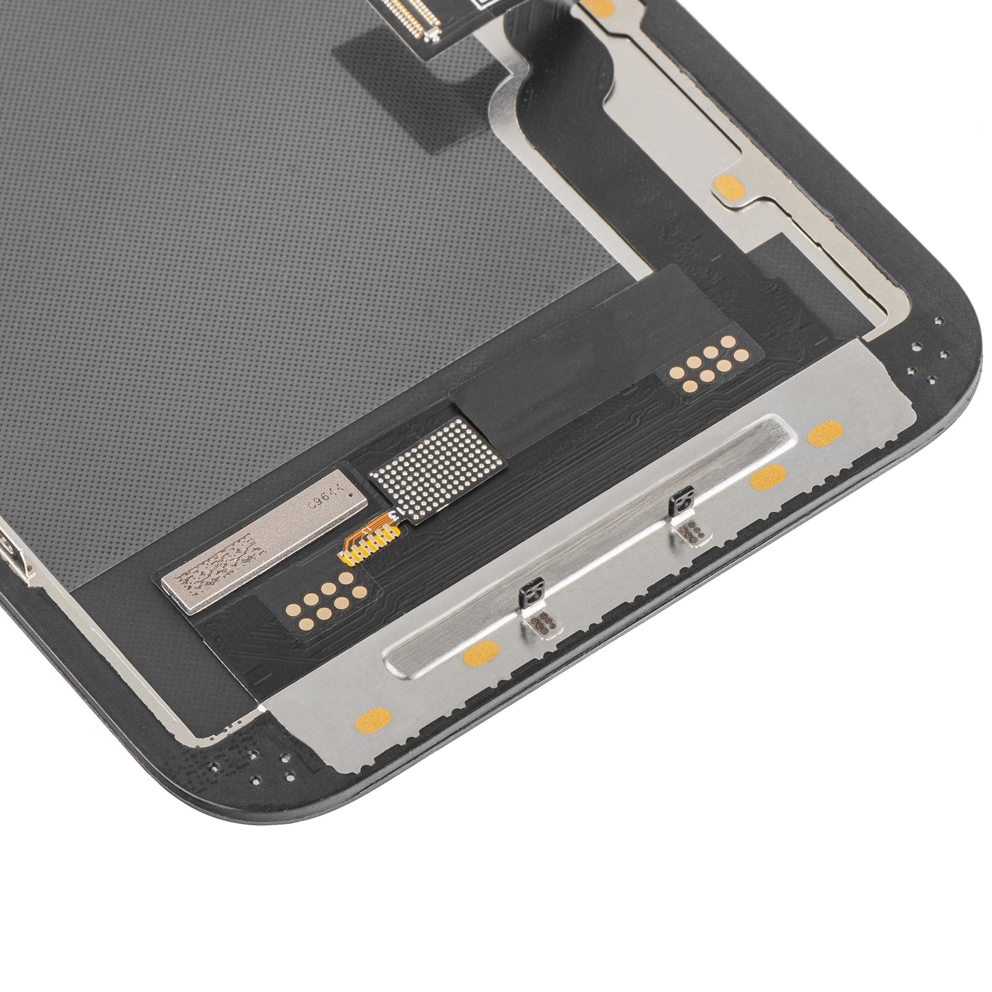 Display sa Touchscreen MP kompatibilan sa Apple iPhone 13, sa Ramom, Soft OLED FHD IC Movable verzija, Crni