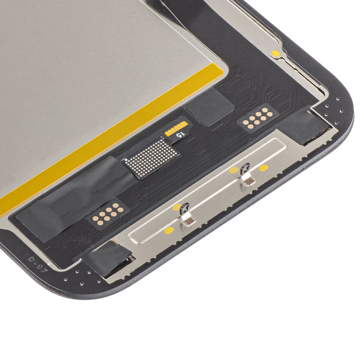 Display sa Touchscreen MP kompatibilan sa Apple iPhone 15, sa Ramom, Soft OLED FHD IC Movable verzija, Crni