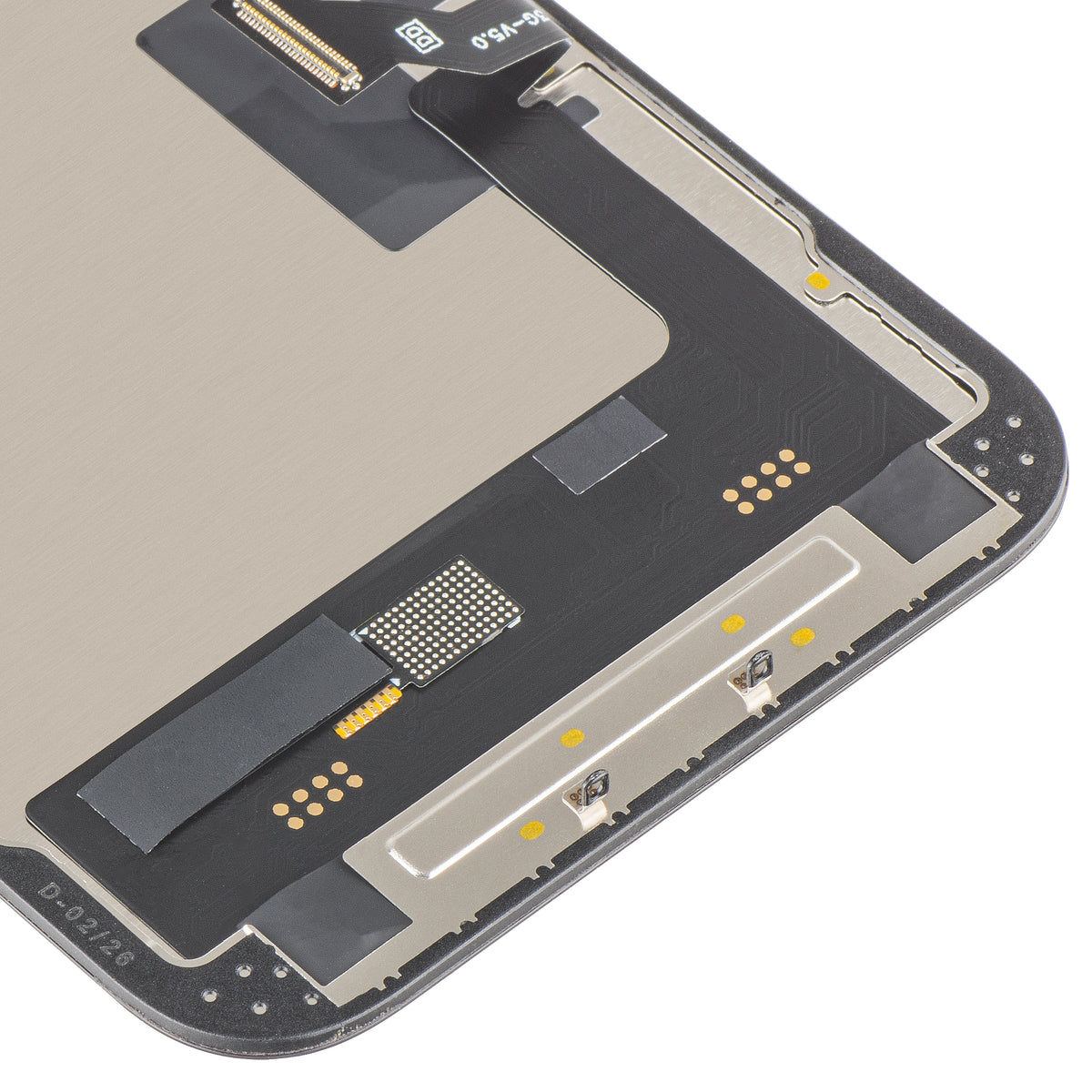 Display sa Touchscreen MP kompatibilan sa Apple iPhone 14, sa Ramom, Soft OLED FHD 120Hz IC Movable verzija, Crni